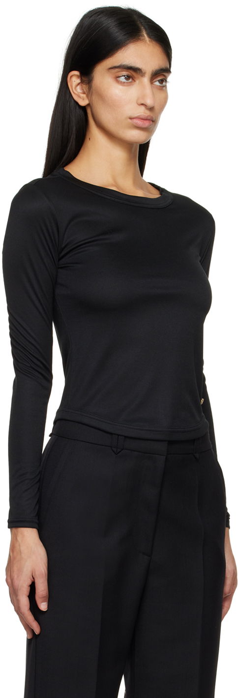 Majica Anine Bing Jane Long Sleeve T-Shirt Črna | A-08-4408-000, 1