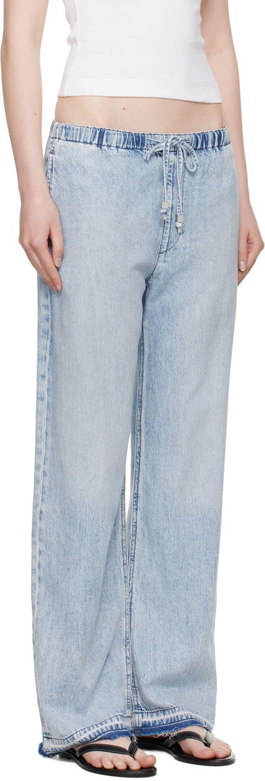 Kavbojke rag & bone rag & bone Logan Ultra Featherweight Wide-Leg Jeans Modra | WDD25S7009UFKI, 4
