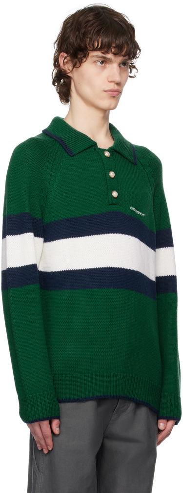 Polo majica Casablanca Color Block Polo Zelena | MPS25-KW-827-01, 4