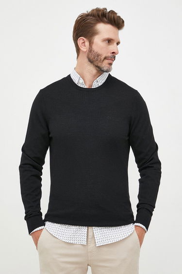 Pleteni pulover CALVIN KLEIN Sweater Črna | K10K109474.9BYY, 1