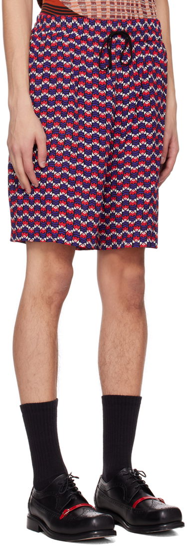 Kratke hlače Anna Sui Exclusive Print Shorts Rdeča | M1023C40, 1