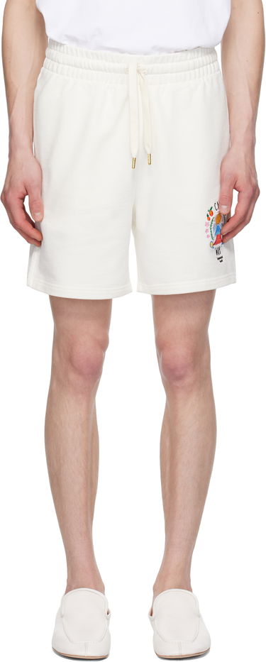 Kratke hlače Casablanca Casablanca 'Casa Way' Mountain Sweat Shorts Bela | MPF25-JTR-003-04, 0