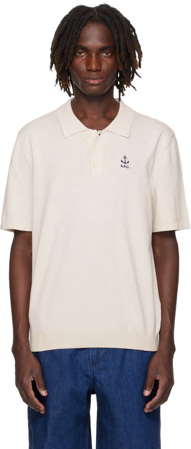 Polo majica A.P.C. A.P.C. Octave Knit Polo Bež | COGDK-H23415, 0