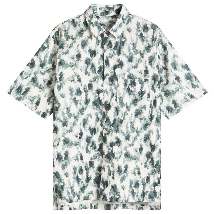 Srajce Snow Peak Printed Breathable Quick Dry Shirt, Size Large Bela | SH-25SU003-GY