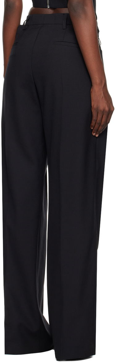 Hlače Dion Lee Picot Detail High-Waisted Trousers Črna | C2151P23, 2