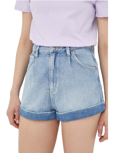 Kratke hlače Lee High Waist Shorts Turkizna | L37QHLB20