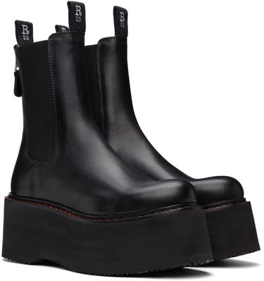 Oblačila R13 R13 Double Stack Platform Chelsea Boots Črna | R13S0245-001, 3