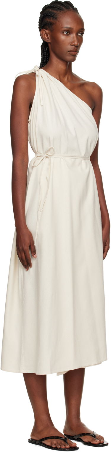 Obleke Baserange Baserange View One-Shoulder Midi Dress Bela | DRVI-WS-AU25, 1