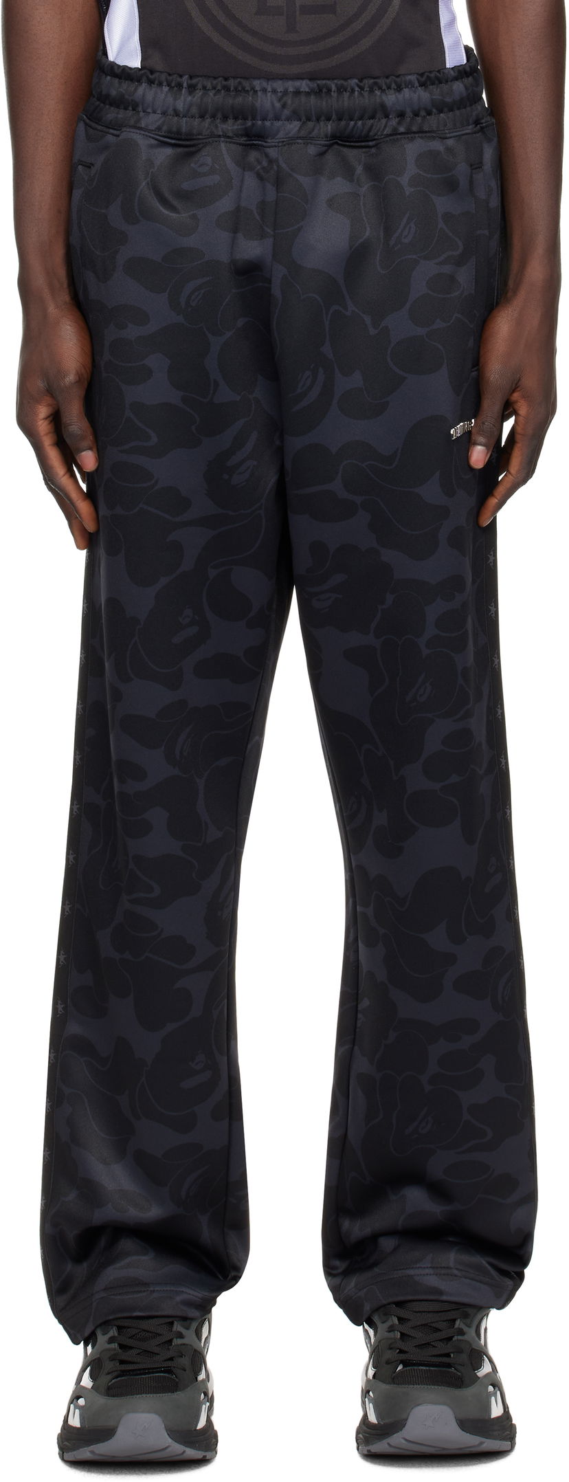 Trenirka BAPE Tonal Camo Track Pants Črna | 0ZXPTMX52302NBKX
