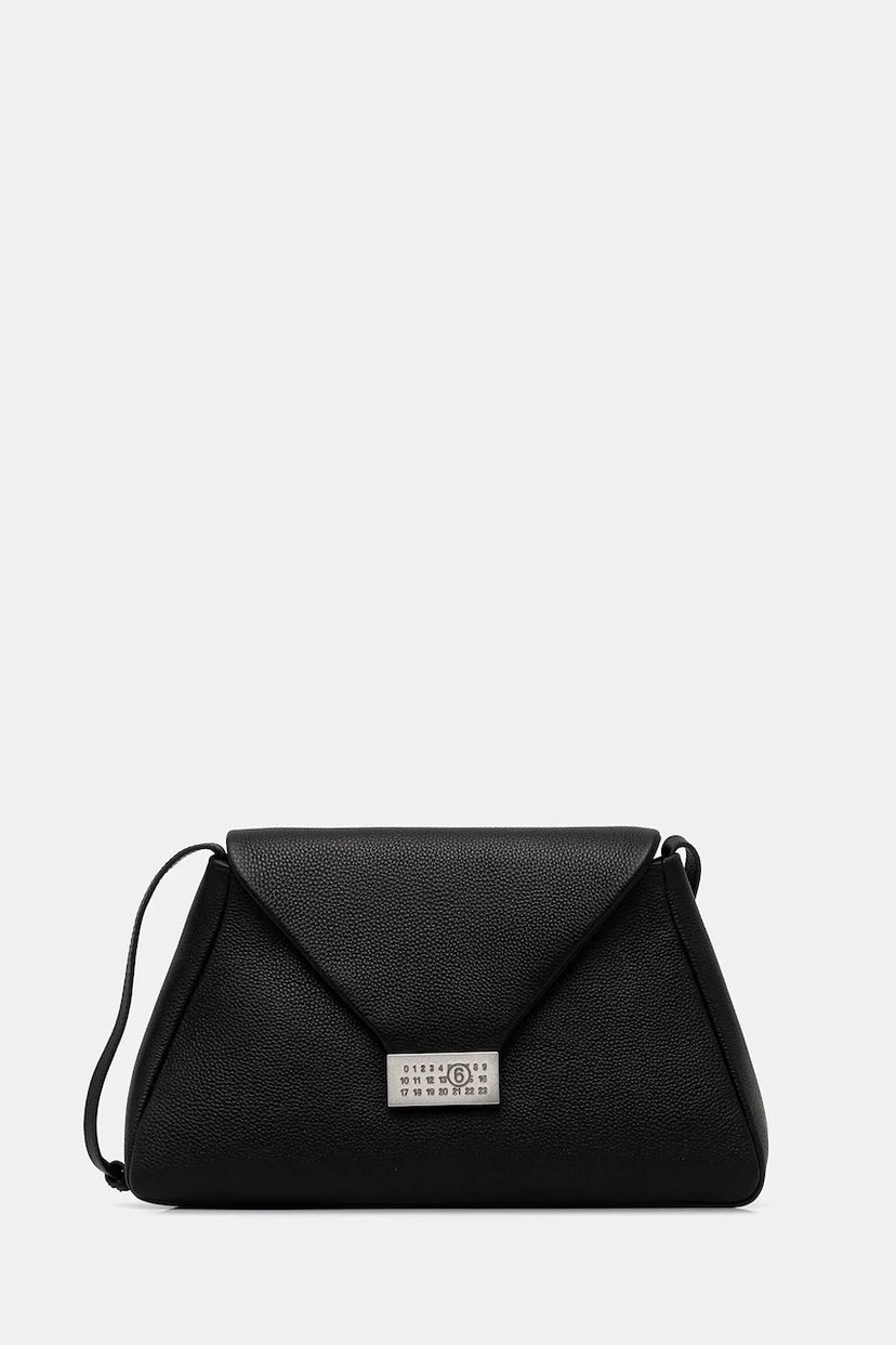Torbica Maison Margiela MM6 Maison Margiela Leather Envelope Handbag Črna | SB5ZH0023.P7255.T8013