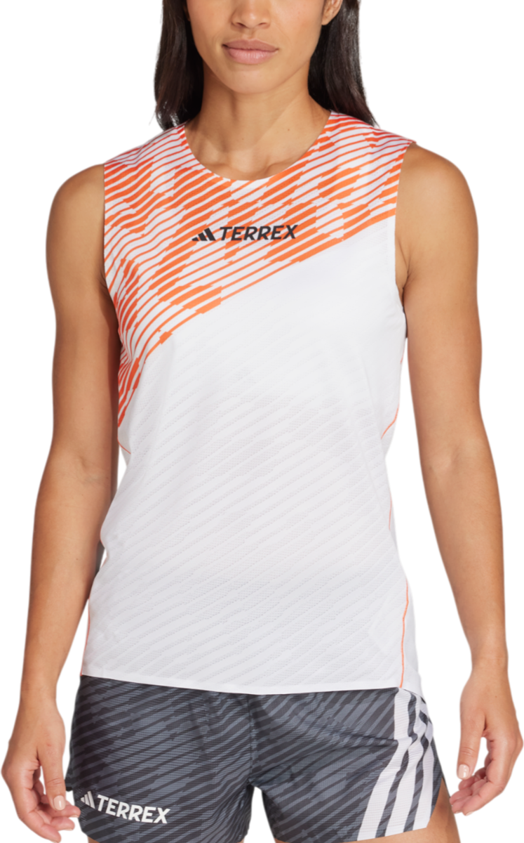 Majica brez rokavov adidas Performance Terrex Techrock Pro Tank Top Bela | jx5189