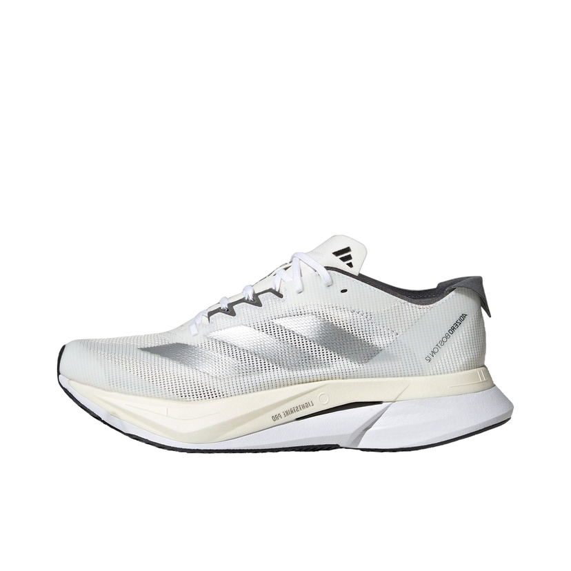 Superge in čevlji adidas Performance adidas Adizero Boston 12 Cloud White Silver Metallic Grey (Women's) Siva | ID6899