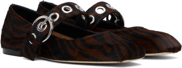 Nega čevljev Aeyde Aeyde Uma Eyelet Mary-Jane Ballerina Flats Rjava | A11-FL-RKLS08FL159-SS25-953-070, 3