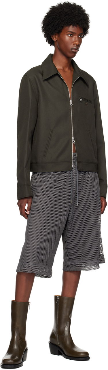 Bomber jakna Courrèges Signature Retro Zip-Up Jacket Zelena | 324CBL204PL0056, 3