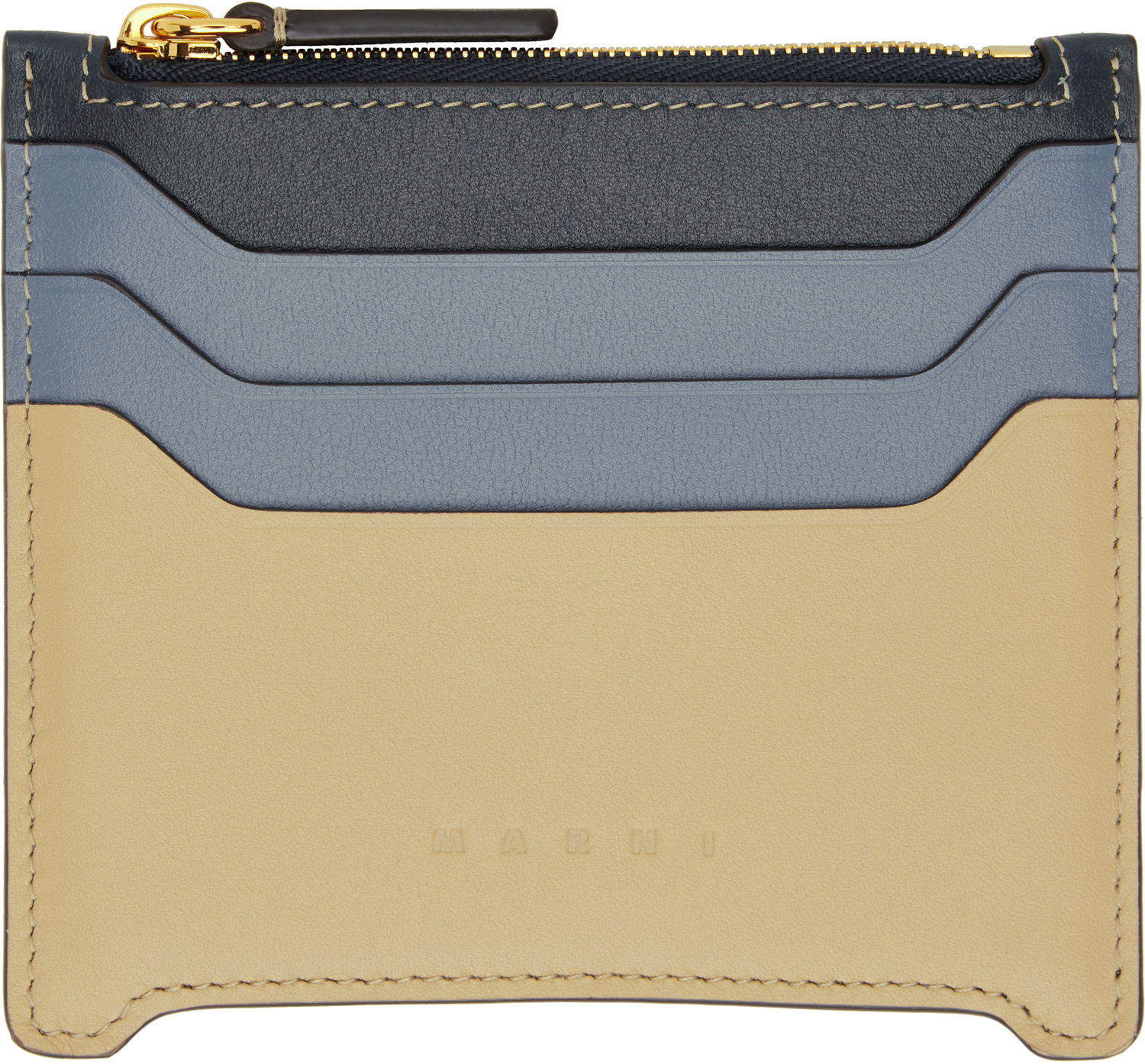 Denarnica Marni Marni Leather Trunkaroo Card Holder Bež | PFMO0112U2 P6948, 0
