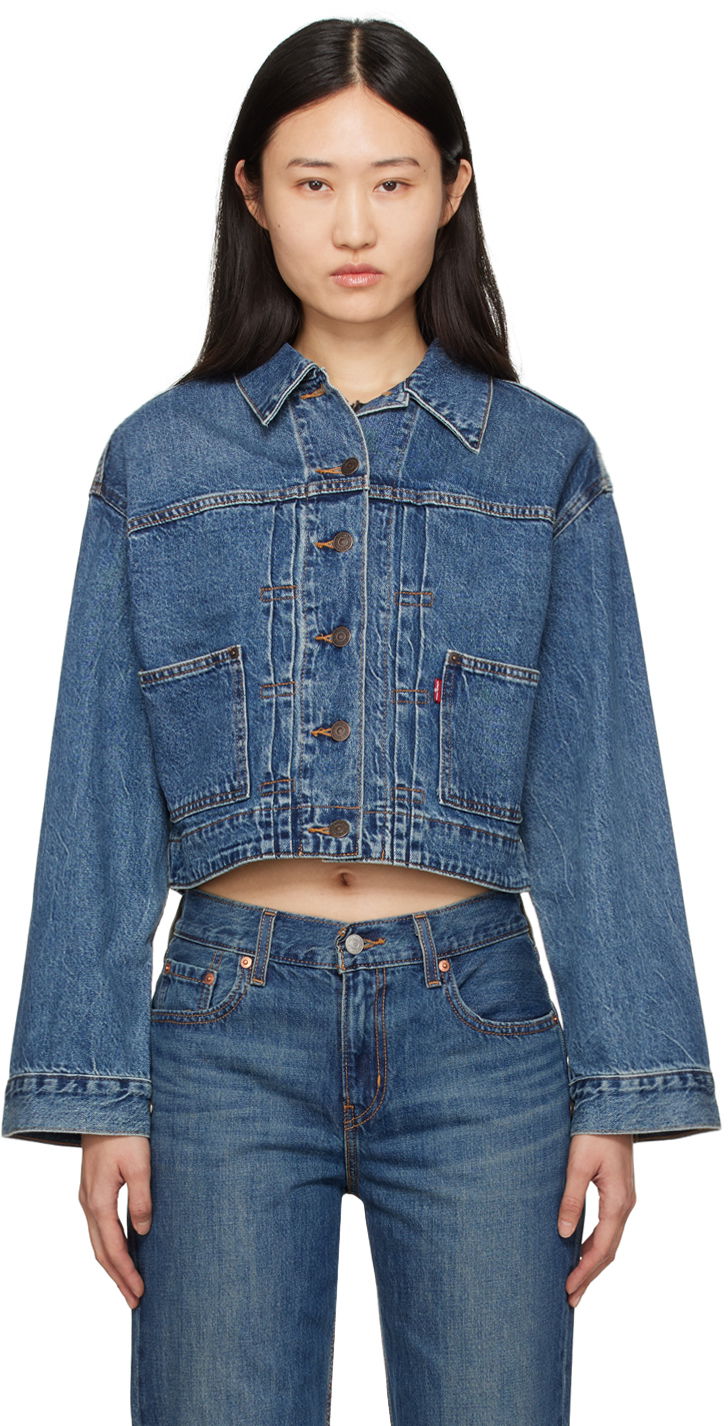 Jakna Levi's Tailored '90s Trucker Denim Jacket Mornarica | A7438-0000, 0