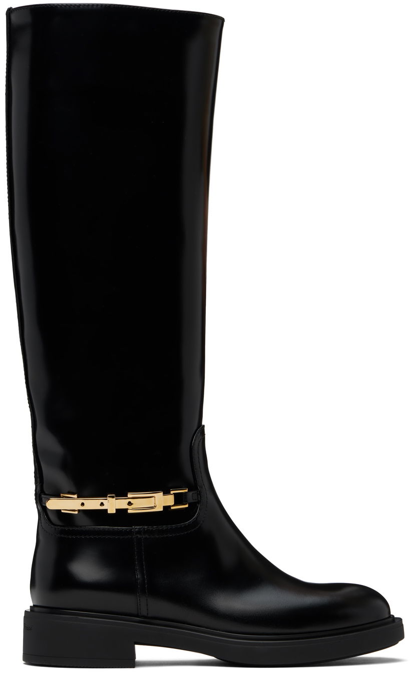 Superge in čevlji Gianvito Rossi Martine Knee-High Boots Črna | G80188-20GOM-DVD