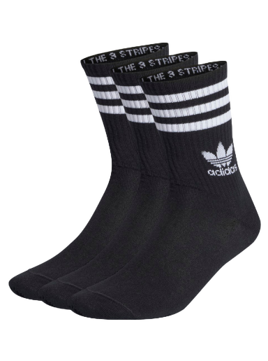 Nogavice adidas Originals Mid Cut Crew Socks – 3 pack Črna | IL5022