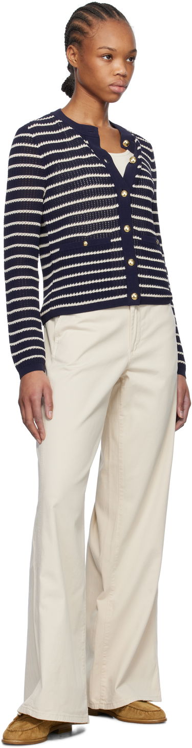 Pleteni pulover rag & bone rag & bone Viola Stripe Cardigan Mornarica | WAS24S042TG42, 3