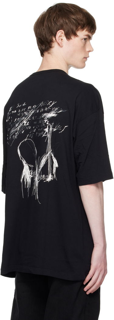 Majica Ann Demeulemeester Ann Demeulemeester Dieter Sketchbook Graphic T-Shirt Črna | B0012878-FA206-099, 2