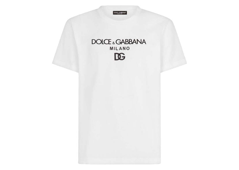 Majica Dolce & Gabbana Cotton DG Embroidery and Patch T-shirt White Bela | G8NC5ZG7B9XW0800