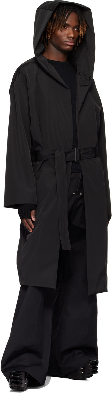 Dežni plašč Rick Owens Rick Owens Hooded Robe Coat Črna | RU01E5970 MB, 3
