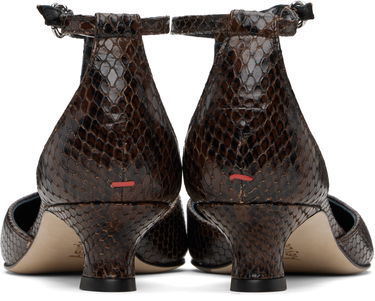 Nega čevljev Aeyde Aeyde Liz T-Bar Kitten Heels Rjava | A11-PU0596006003-225, 1
