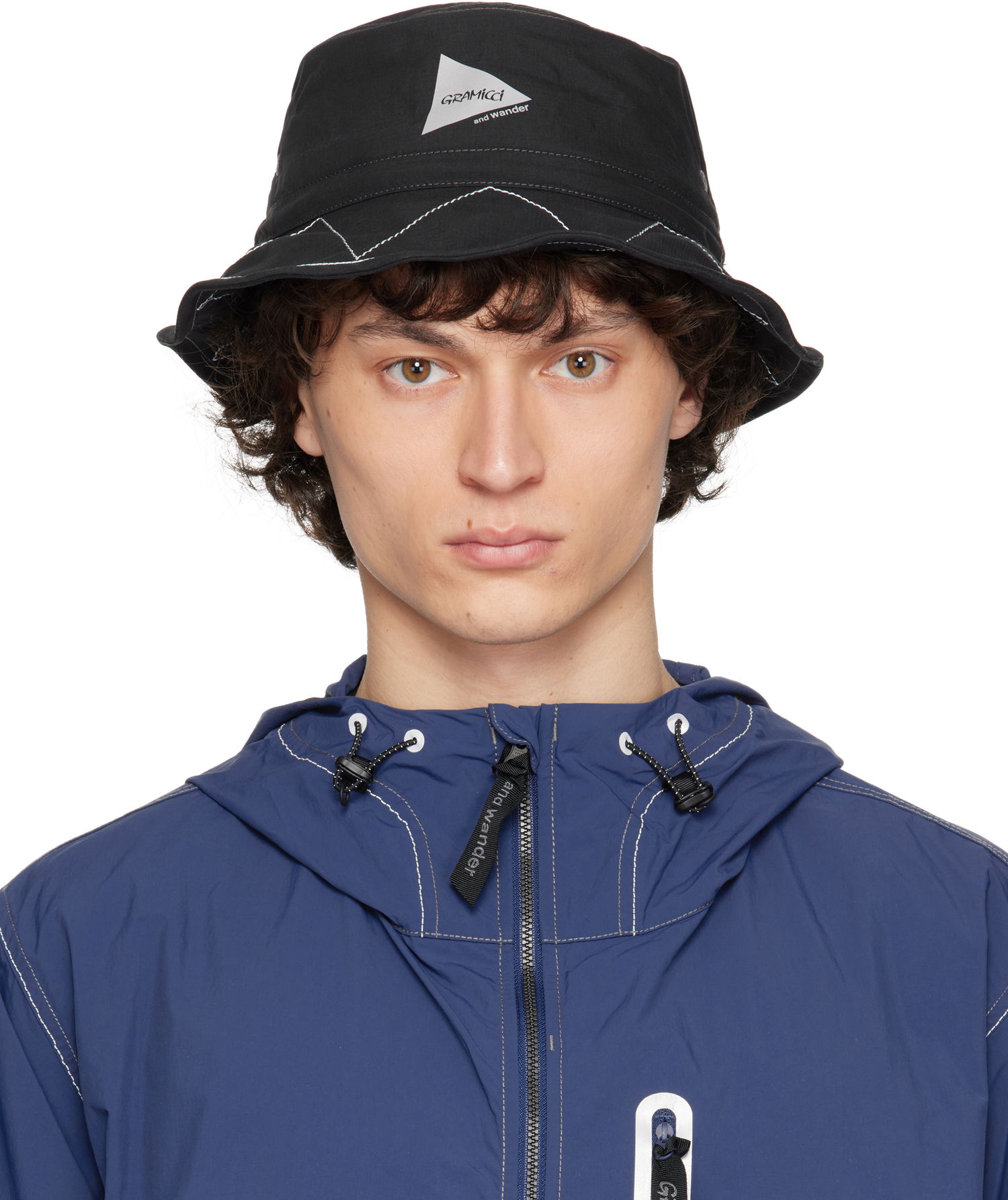 Klobuk and wander Gramicci Edition ZigZag Stitch Bucket Hat Črna | GAC5-S3012, 0