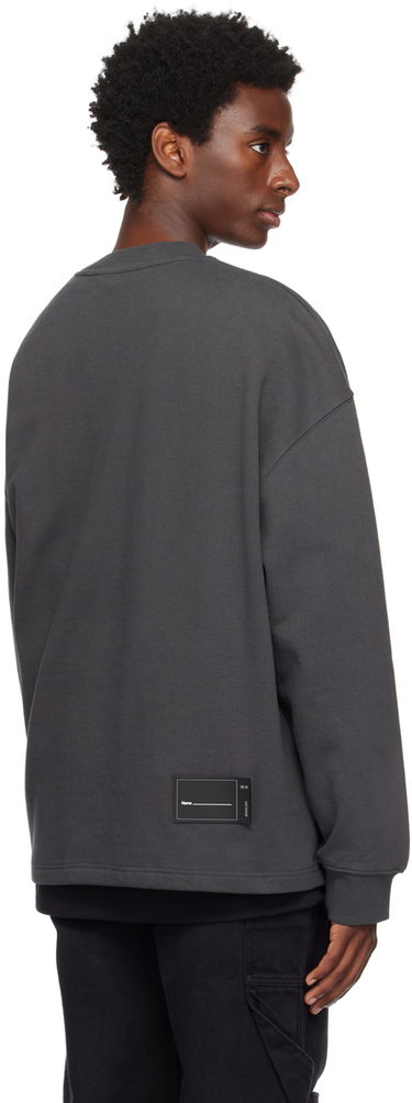 Pulover We11done We11done Graphic Sweatshirt Siva | WD-TP5-19-114-U-CH, 2