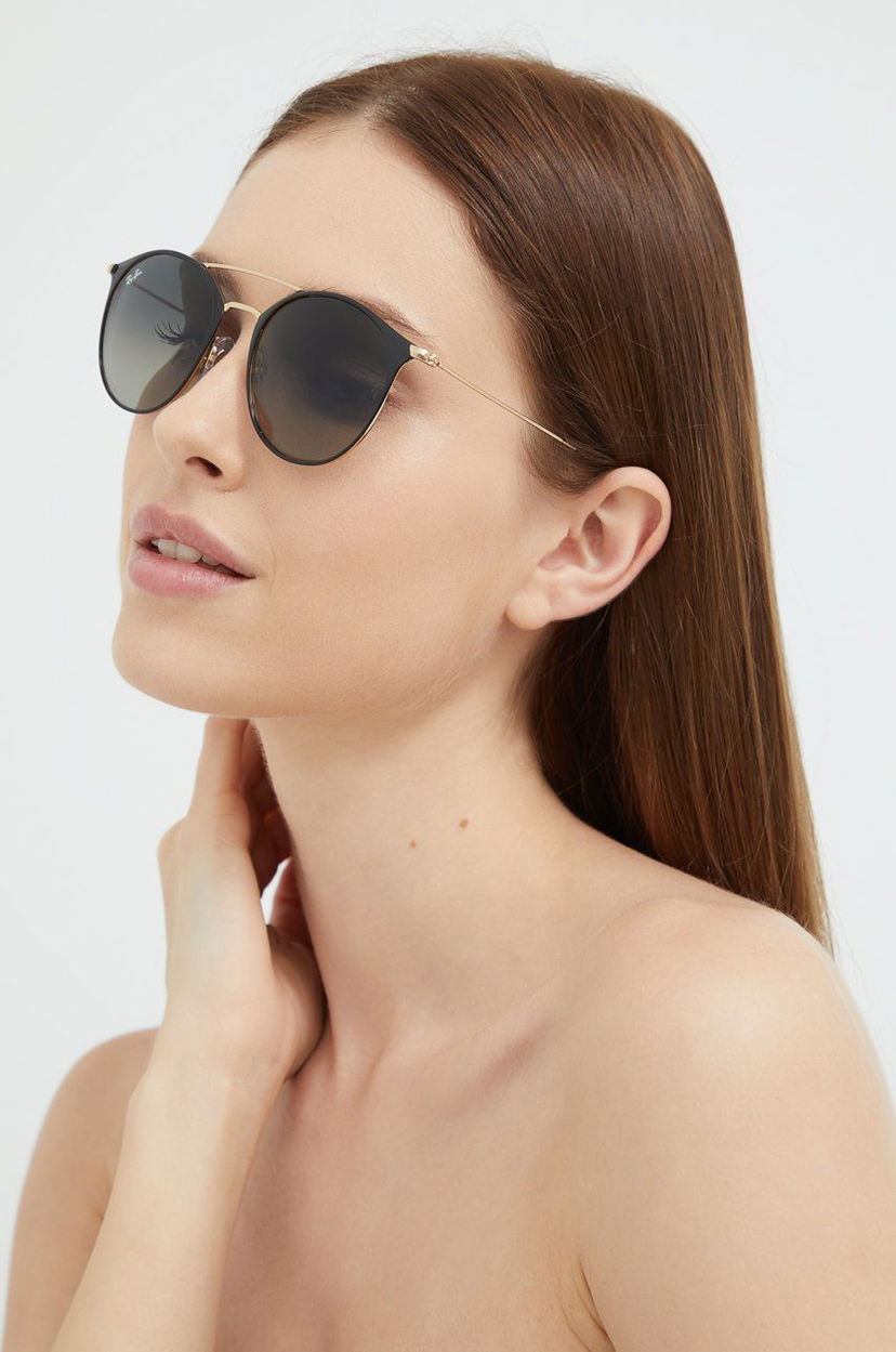 Sončna očala Ray-Ban Round Sunglasses Črna | RB3546.187/71