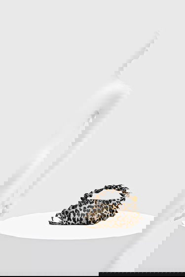 Torbica GANNI Leather Bou Bag Mini Leopard Print with Braided Handle Večbarvna | A6948, 5