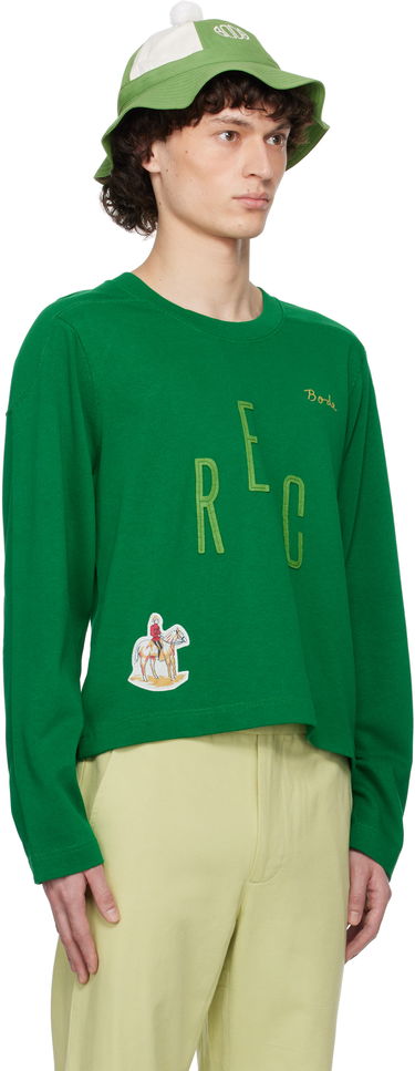 Krop-top Bode Bode Rec Pullover Sweatshirt Mornarica | MRS25CS057, 4