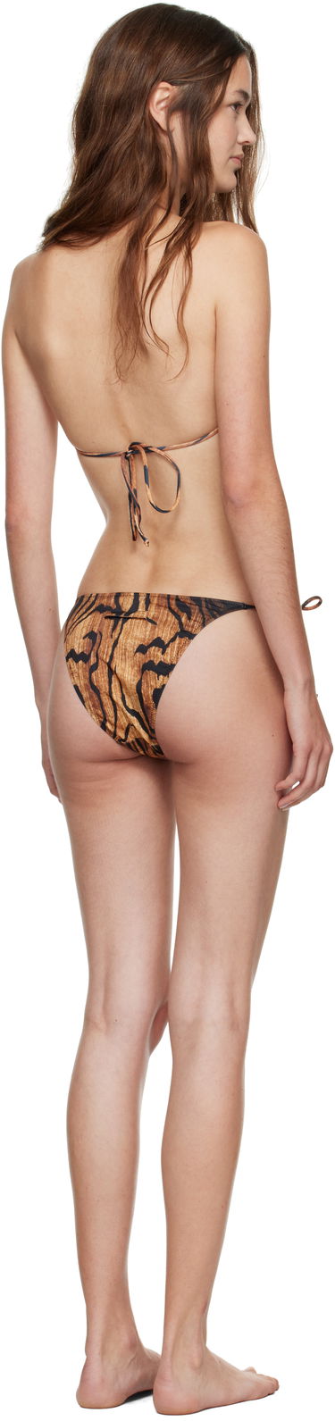 Kopalke Jean Paul Gaultier Jean Paul Gaultier 'The Wood' Print Bikini Rjava | 25/03-W-BS031-J009P-0060, 2