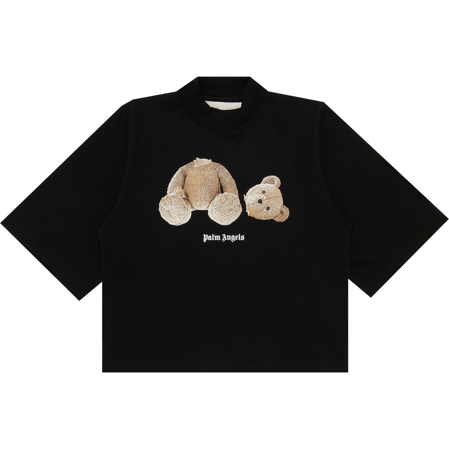 Majica Palm Angels Bear Cropped Tee Črna | PWAA020C99JER0011060, 1