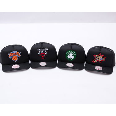 Kapa Mitchell & Ness Mitchell & Ness Hidden Trucker Hat Boston Celtics Črna | HT11408-BCEBLCK, 3