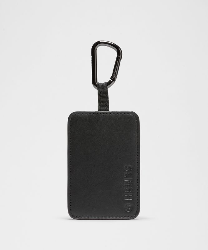 Obeski za ključe lululemon Leather Alternative Tag with Carabiner SLNSH Collection Črna | prod11870532, 0