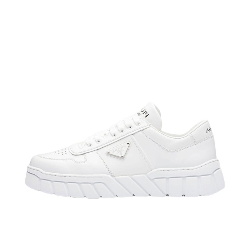 Superge in čevlji Prada Voluminous Sneakers Leather White White Bela | 2EE378_3LJ6_F0009