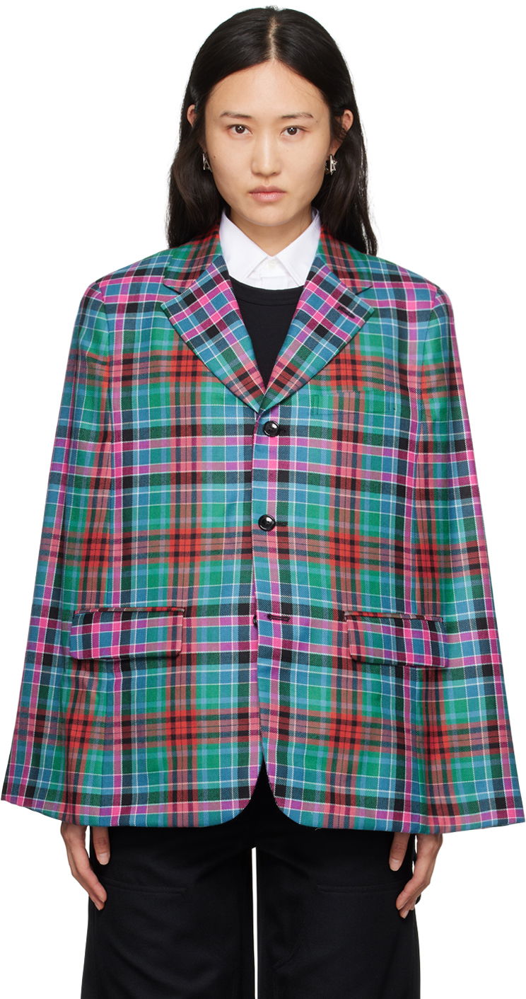Jakna Comme des Garçons Tartan Jacket Večbarvna | PL-J041-051
