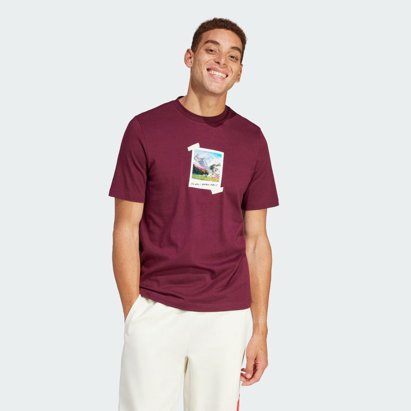 Majica adidas Performance adidas Sportswear All Day I Dream About... Rdeča | IS9045