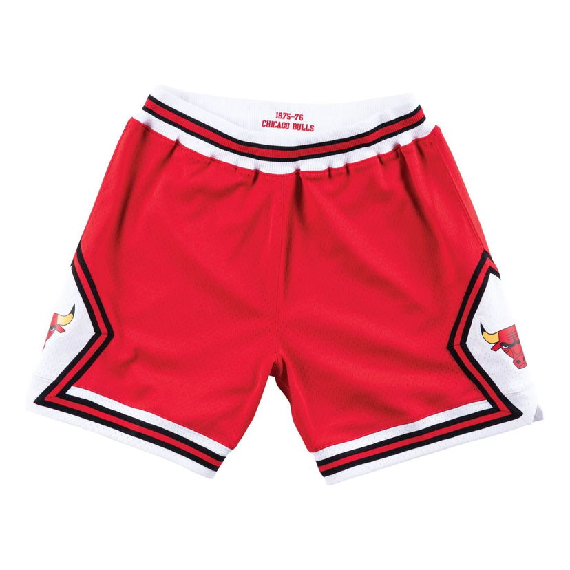 Kratke hlače Mitchell & Ness Mitchell & Ness Chicago Bulls 1975-76 Authentic Shorts Rdeča | ASHRGS18036-CBUSCAR75