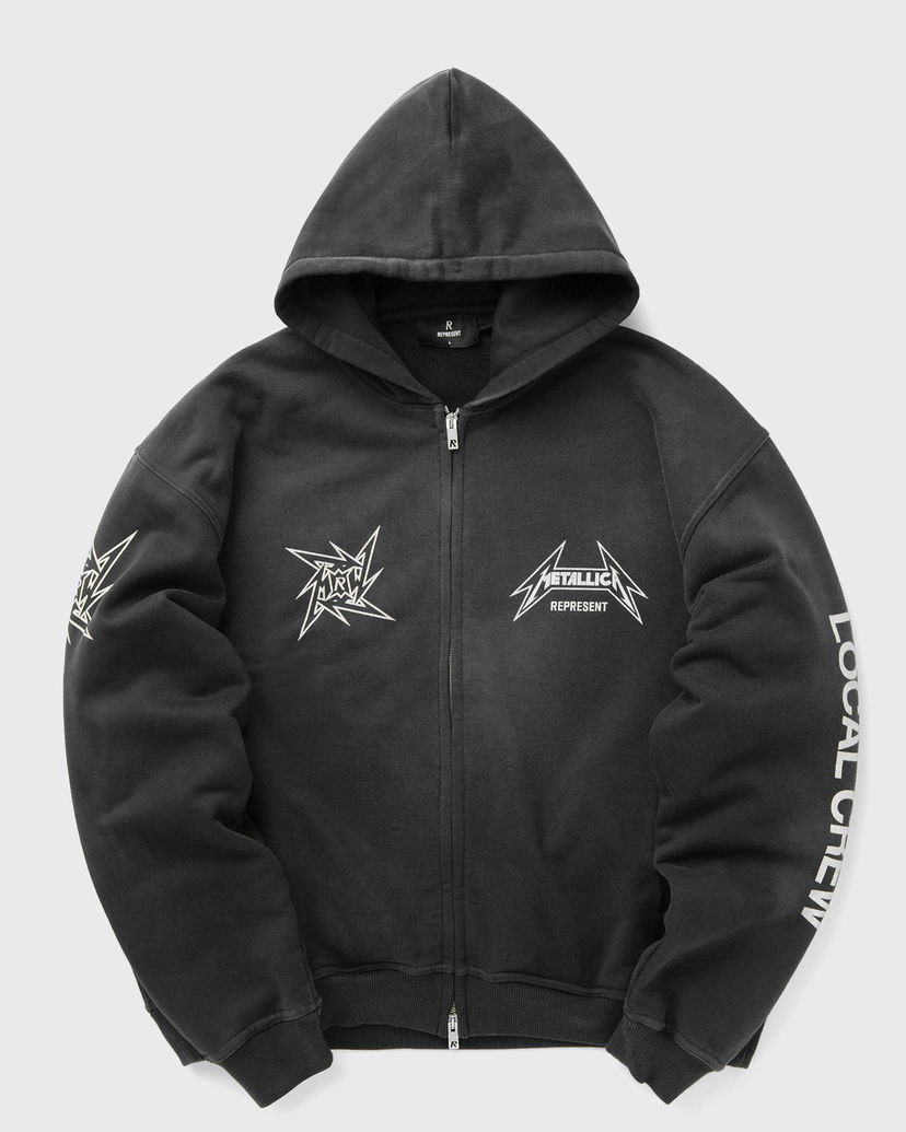 Pulover Represent Clo Represent Metallica 40 Year Anniversary Zip-Thru Hoodie Črna | MLM4370-230