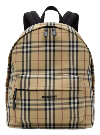 Nahrbtnik Burberry Beige Check Bež | 8069749