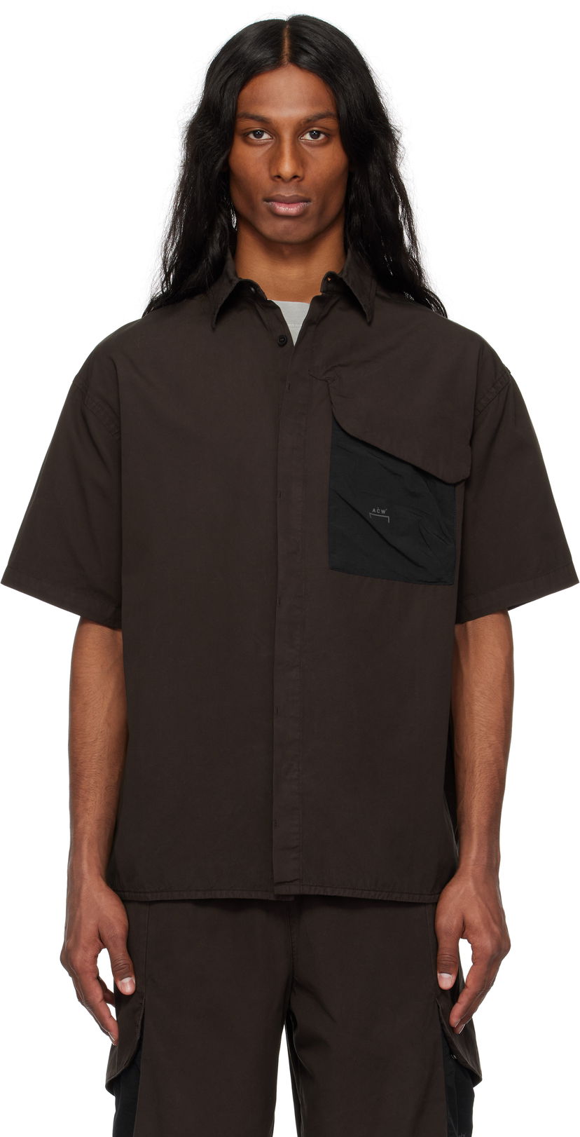 Srajce A-COLD-WALL* A-COLD-WALL* Brunswick Short Sleeve Shirt Črna | ACWMSH167