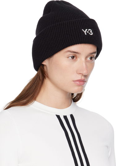 Beanie Y-3 Y-3 Classic Knit Beanie Črna | JW8963, 3