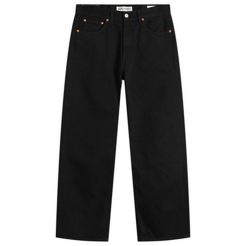 Kavbojke OUR LEGACY Our Legacy Third Cut Straight-Leg Jeans 30" Črna | M2255TCB