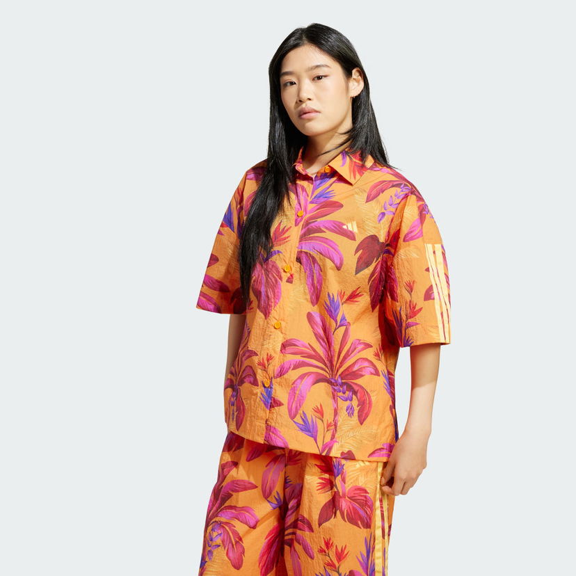 Srajce adidas Performance FARM Premium Tropical Print Short Sleeve Shirt Večbarvna | JD6281