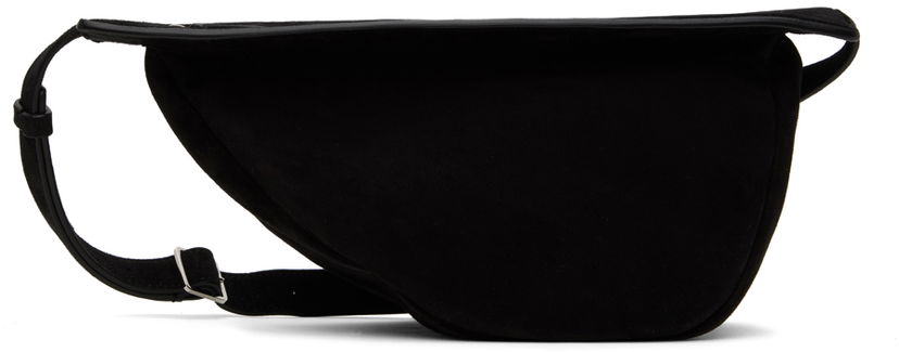 Torba za čez ramo The Row Black Small Banana Bag Črna | W1197-L28