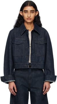 Lemaire Two-Pocket Cropped Denim Jacket