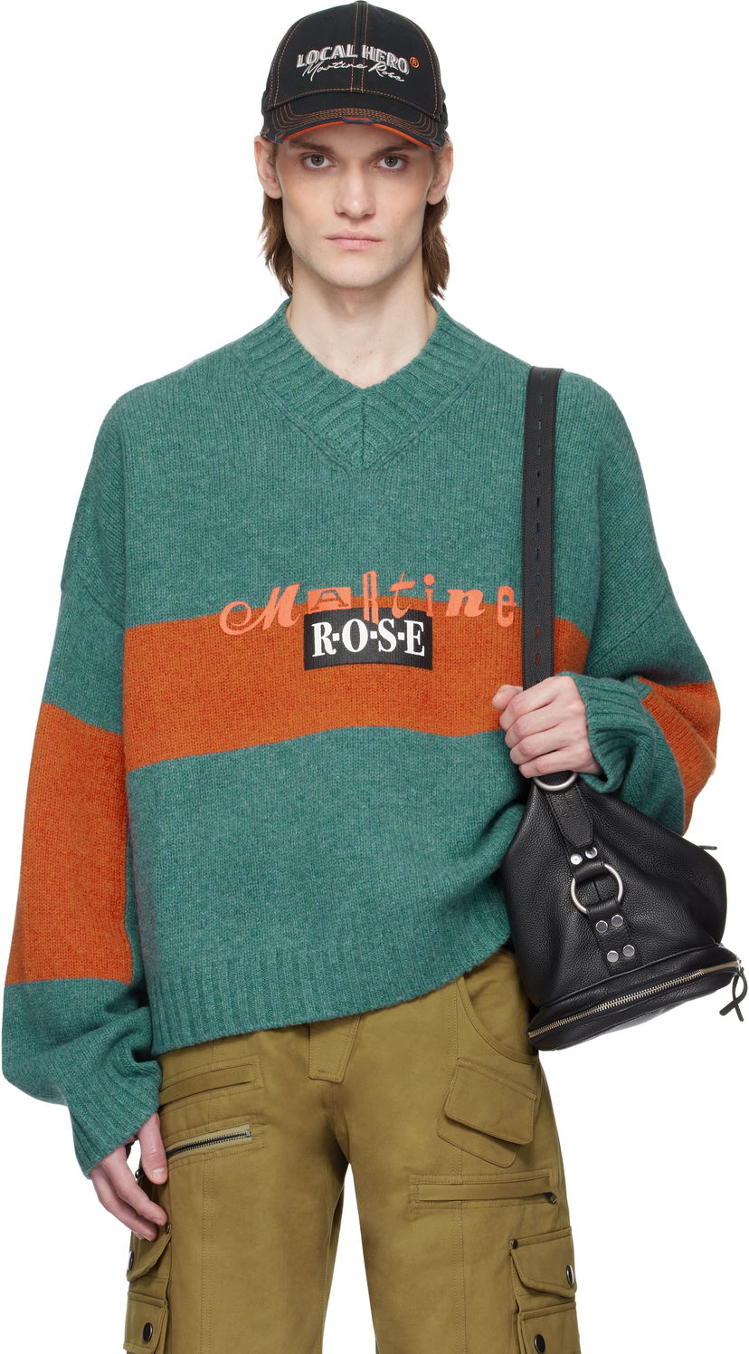 Pleteni pulover Martine Rose Martine Rose Oversized Sweater Zelena | 957YA03413