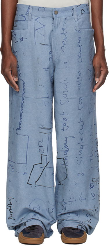 Kavbojke Serapis Serapis Engine Board Sailor Trousers Modra | SS25_WP_4, 0